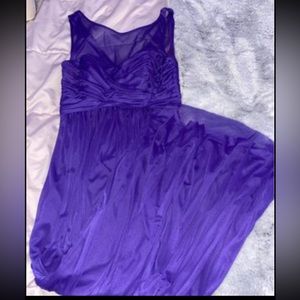 purple bridesmaid dress